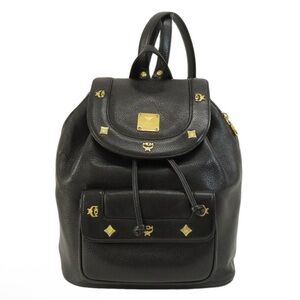 MCM Black and Gold Backpack